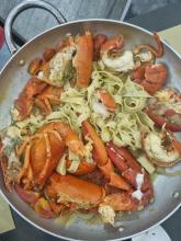 Tagliatelle fatte a mano con Astice